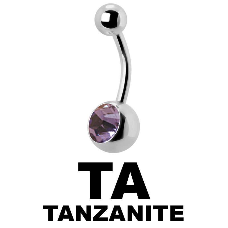 Titanium Jewelled Bananabell Ombelico