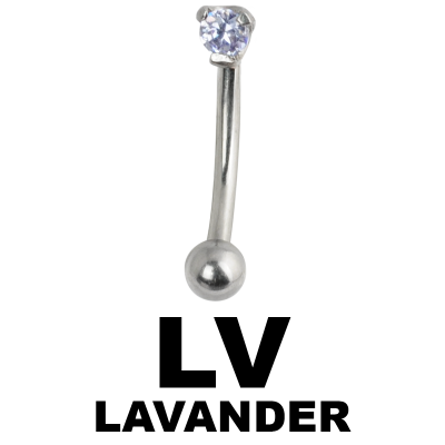 Steel Cast Jewelled Bananabell Orecchio