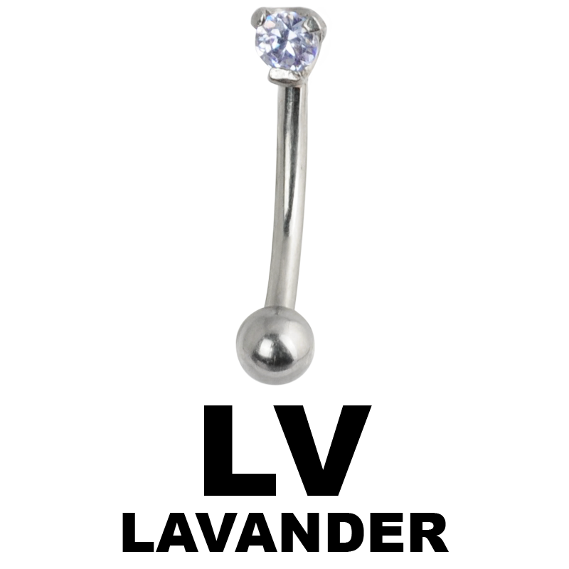 Steel Cast Jewelled Bananabell Orecchio