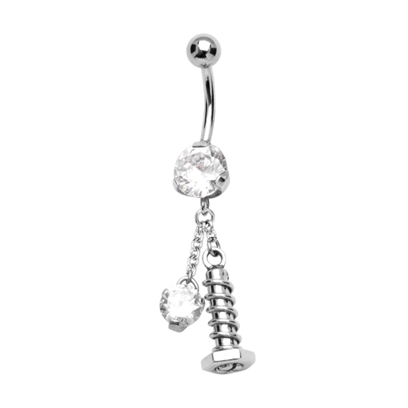 Steel Cast Dangling Bananabell Ombelico