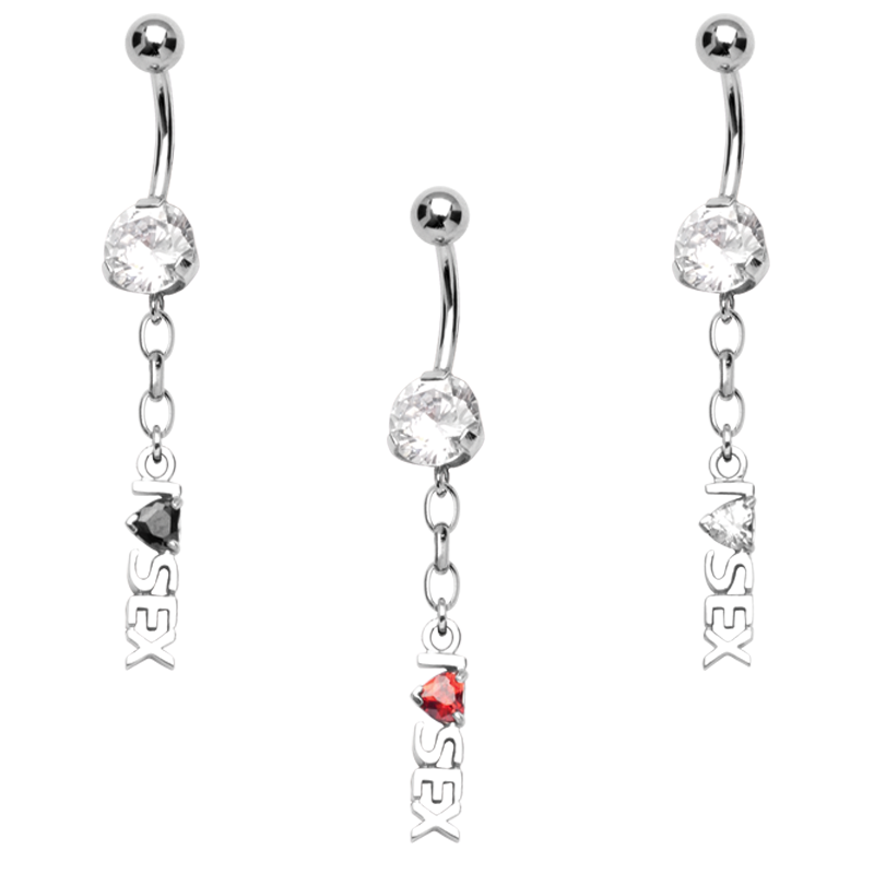 Steel Cast Dangling Bananabell Ombelico