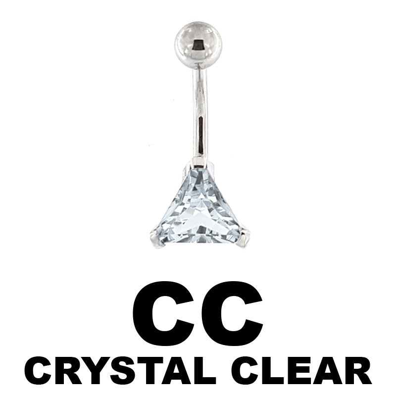 Triangle Swarovski Stone Bananabell Ombelico