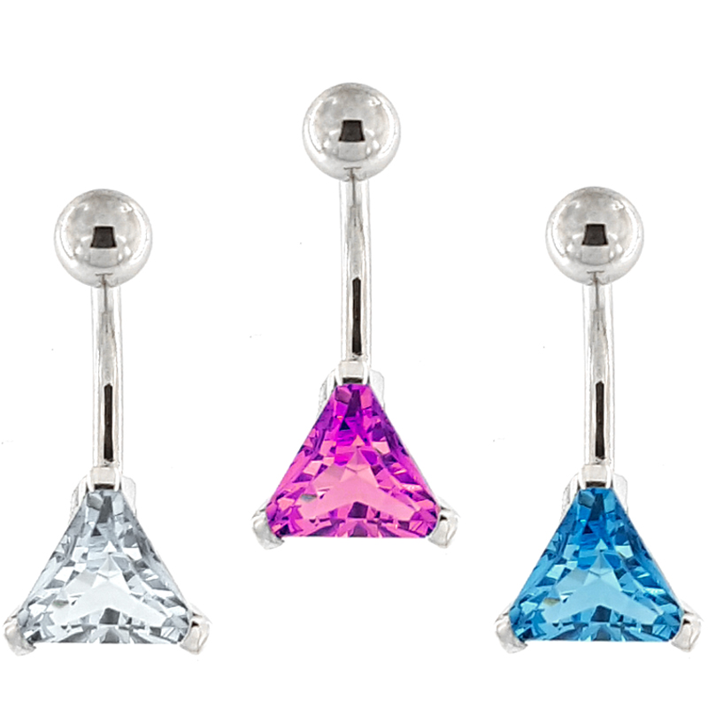 Triangle Swarovski Stone Bananabell Ombelico
