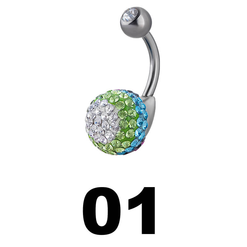 Crystal Galaxy Titanium Bananbell Navel