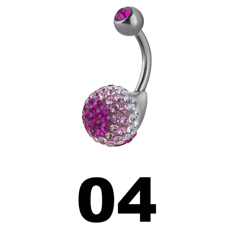 Seno Intimo Piercing Banana Curvo Barbell 1,6mm Con 4mm Zirconia Sfere Acciaio - Foto 11