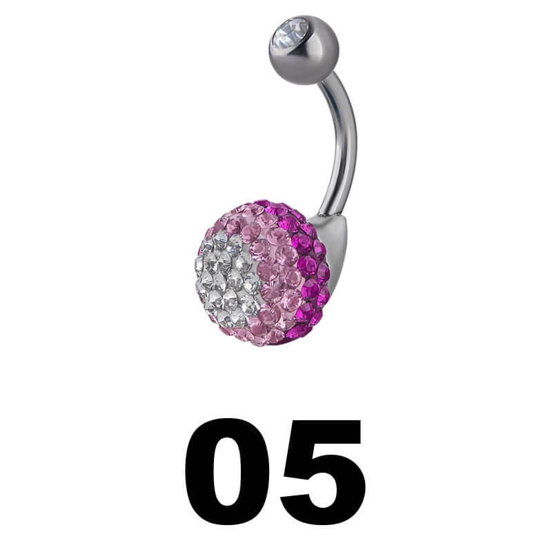 Crystal Galaxy Titanium Bananbell Navel