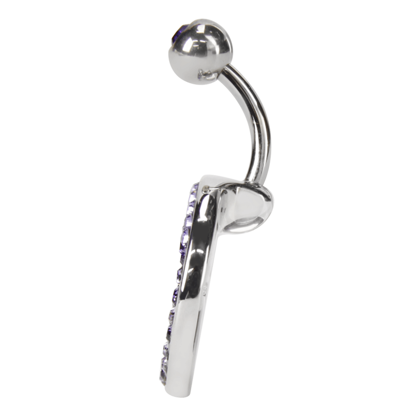 Crystal Swirl Titanium Bananabell Navel