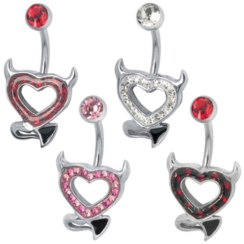 Gloss Finish Devilheart Surgical Steel Bananabell Ombelico