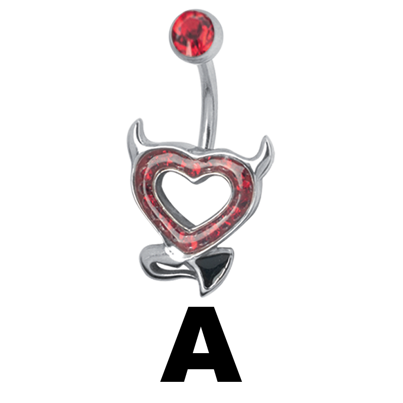 Gloss Finish Devilheart Surgical Steel Bananabell Ombelico