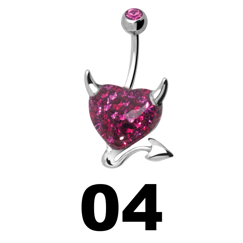 Gloss Finish Devil Heart Steel Bananabell