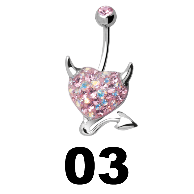 Gloss Finish Devil Heart Steel Bananabell