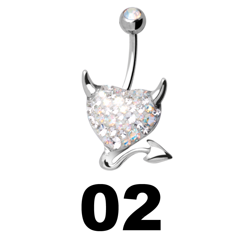 Gloss Finish Devil Heart Steel Bananabell