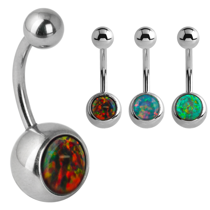 Titanium Opalbell Ombelico