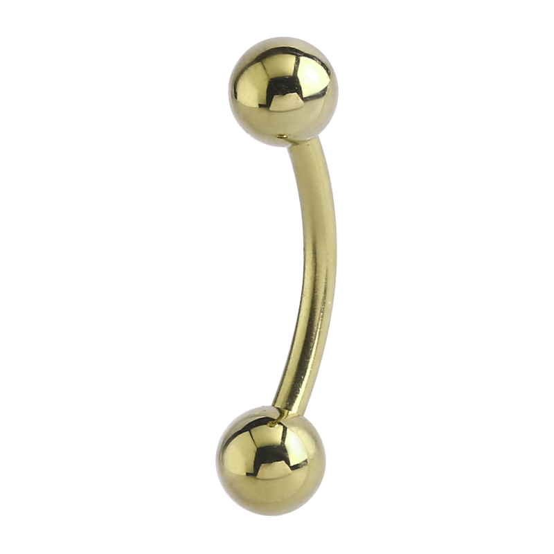 Zircon Titanium Micro Bananabell with 3.0mm Ball Orecchio