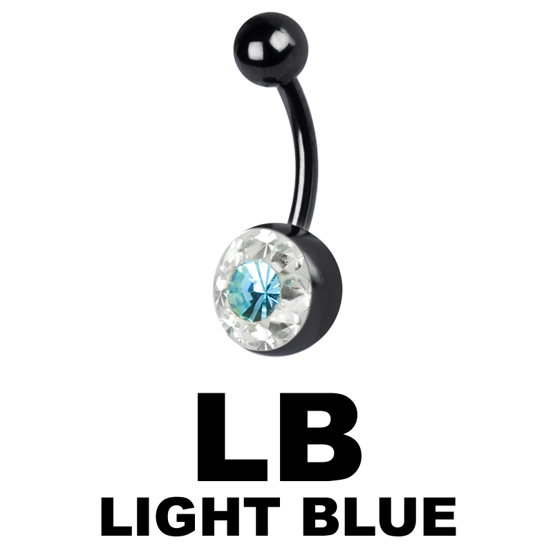 Crystal Line Black Bananabell Ombelico