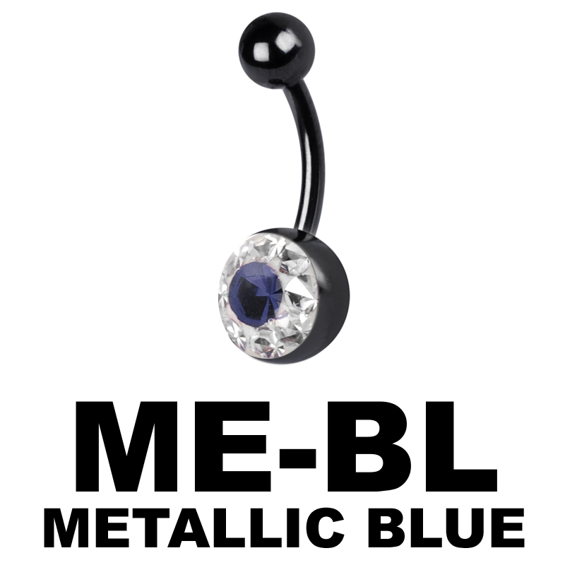 Crystal Line Black Bananabell Ombelico