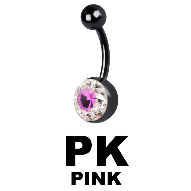 Crystal Line Black Bananabell Ombelico