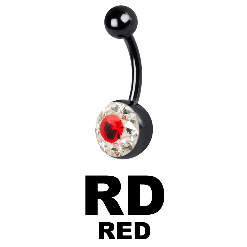 Crystal Line Black Bananabell Ombelico