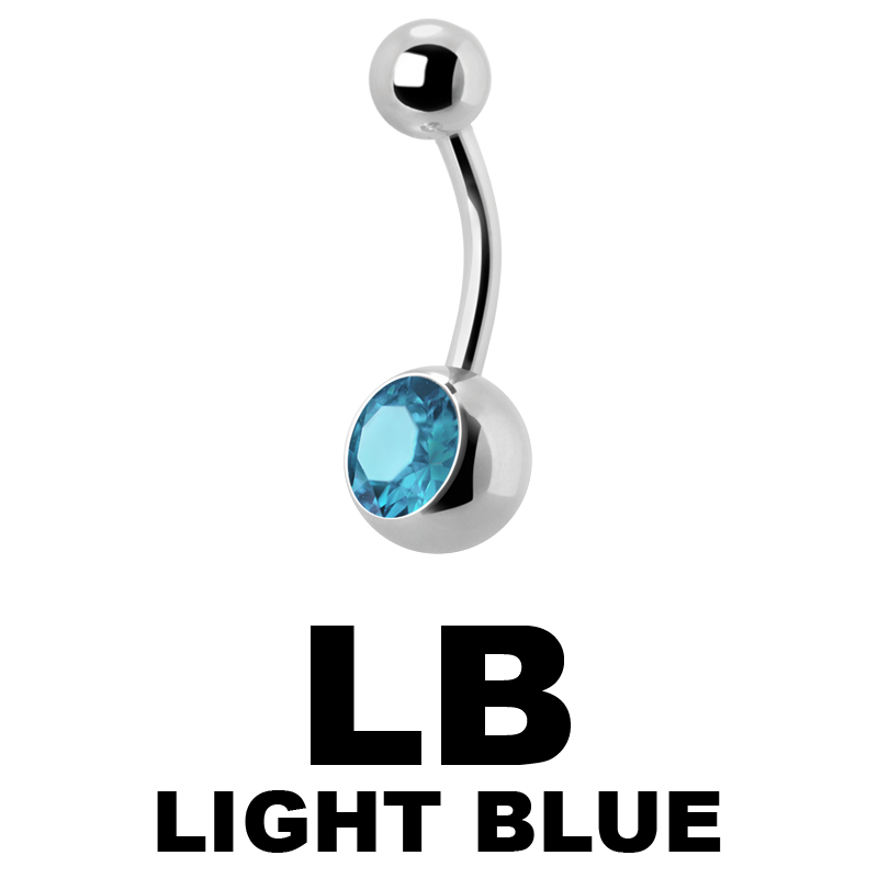 Titanium Jewelled Bananabell Ombelico