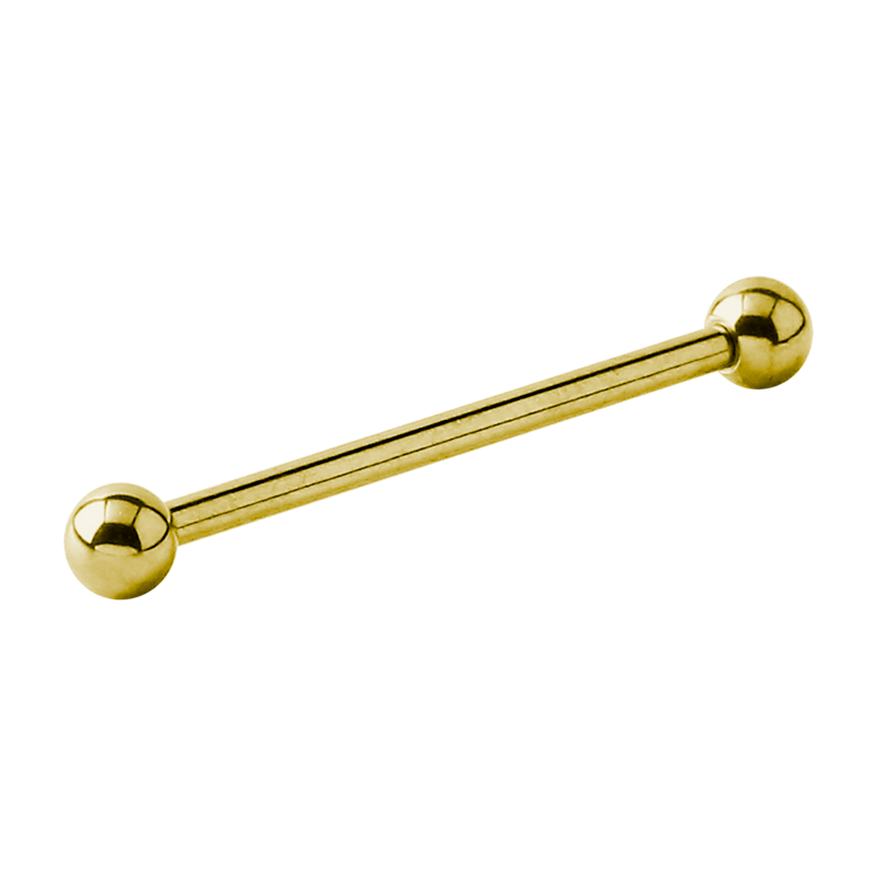 Gold Pvd Steel Micro Barbell Orecchio