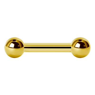 Gold Pvd Steel Barbell Orecchio