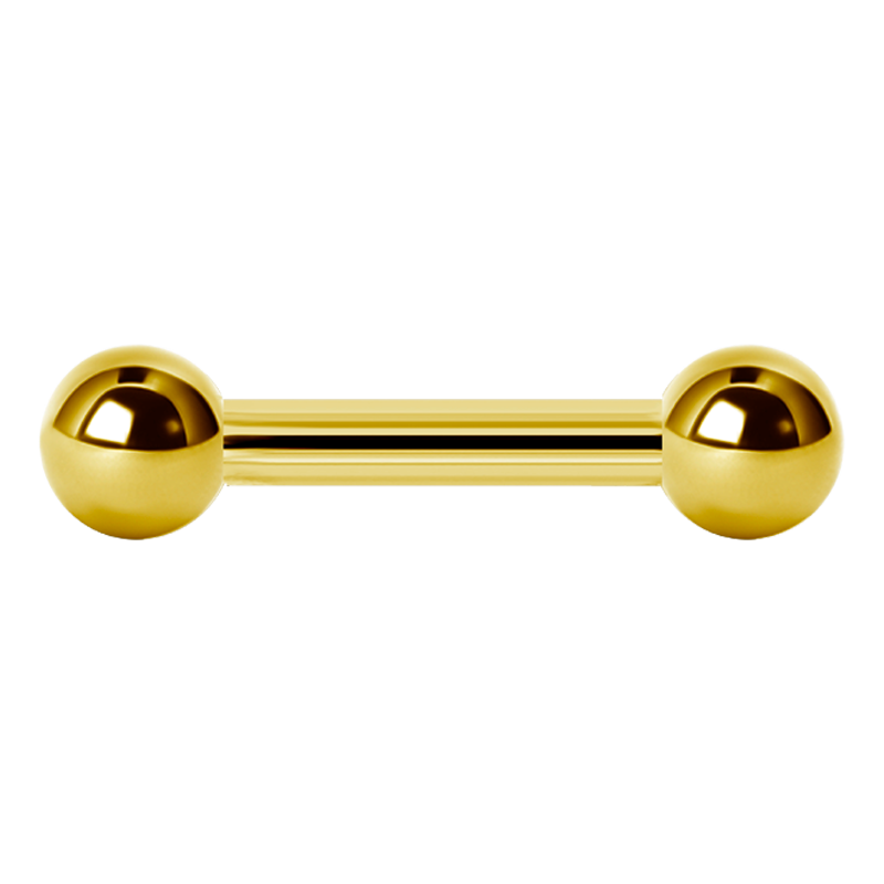 Gold Pvd Steel Barbell Orecchio