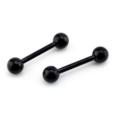Black Steel Barbell Orecchio