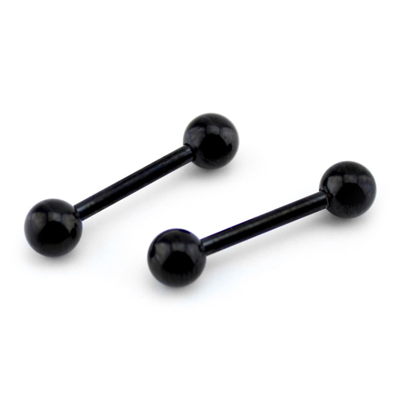 Black Steel Barbell Orecchio