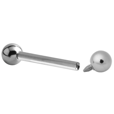 Titanium Internally Threaded Barbell Orecchio