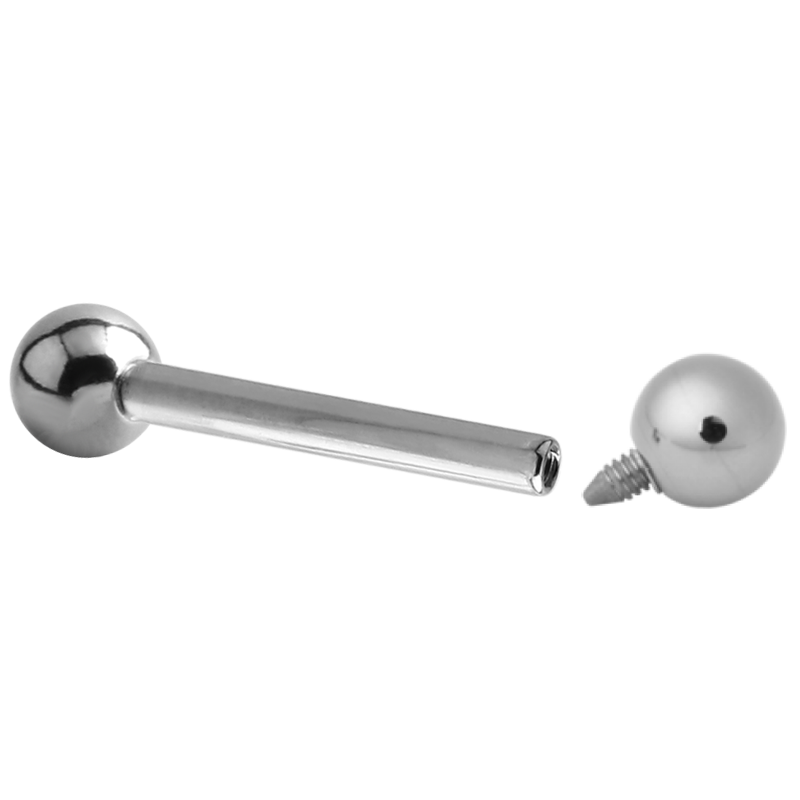Titanium Internally Threaded Barbell Orecchio