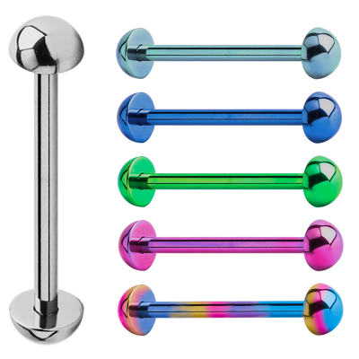 Titanium Half Balls Barbell Orecchio