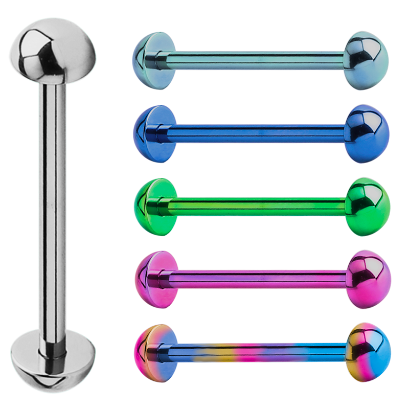 Titanium Half Balls Barbell Orecchio