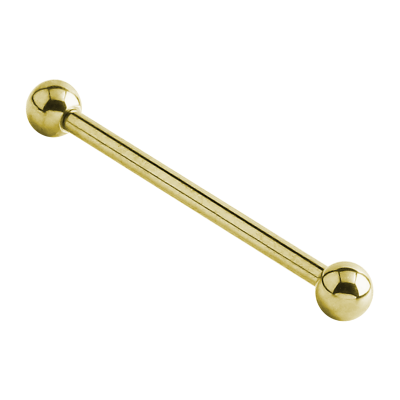 Zircon Gold Pvd Titanium Microbell with 3.0mm Ball Orecchio