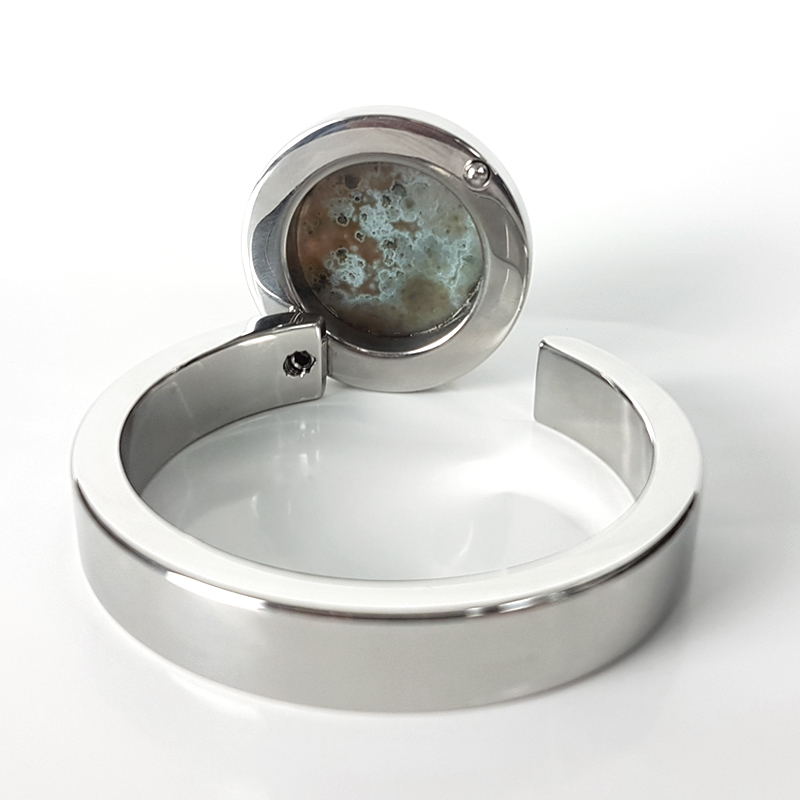 Amethyst Druzy Surgical Steel Bracelet Bracciali