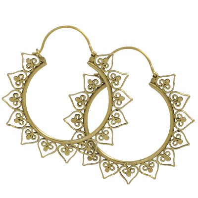 Brass Tribal Earrings (price for pair) Orecchio