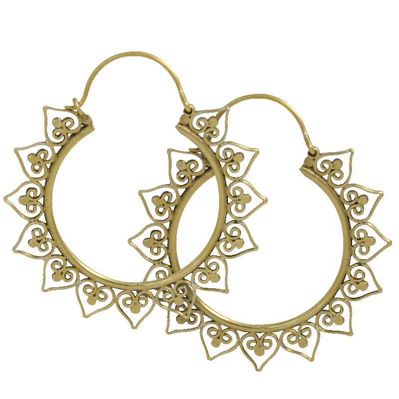 Brass Tribal Earrings (price for pair) Orecchio