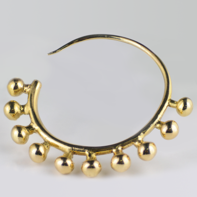 Brass Spiral Earrings (Price for Pair) Orecchio