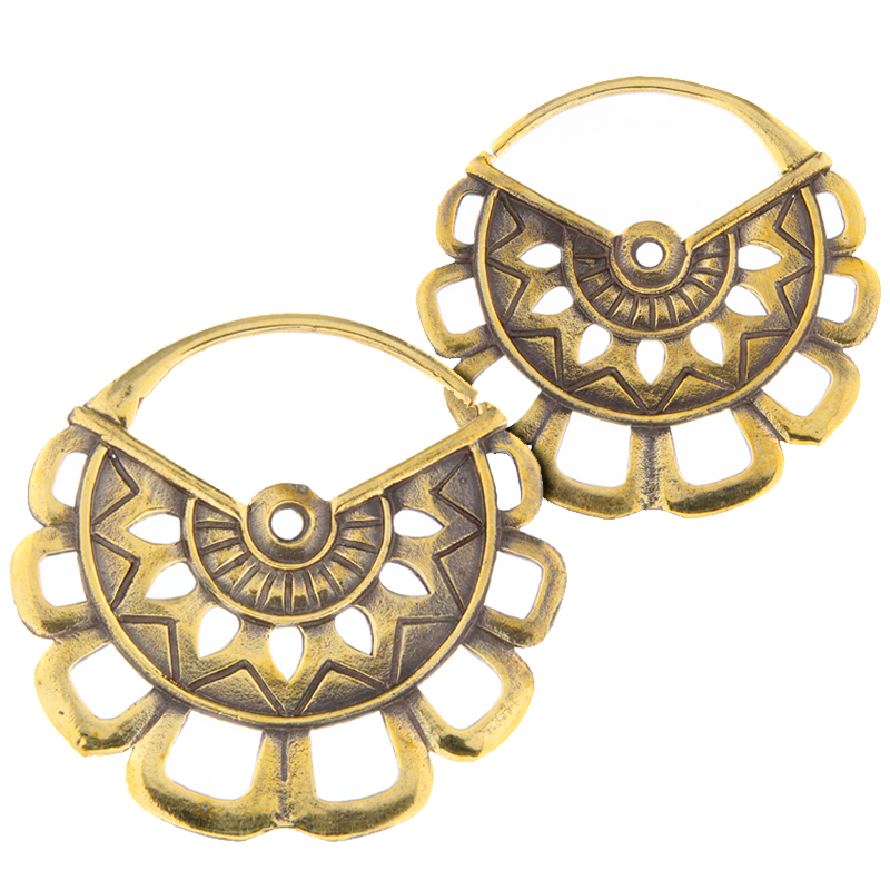 Brass Spiral Earrings  (price for pair) Orecchio