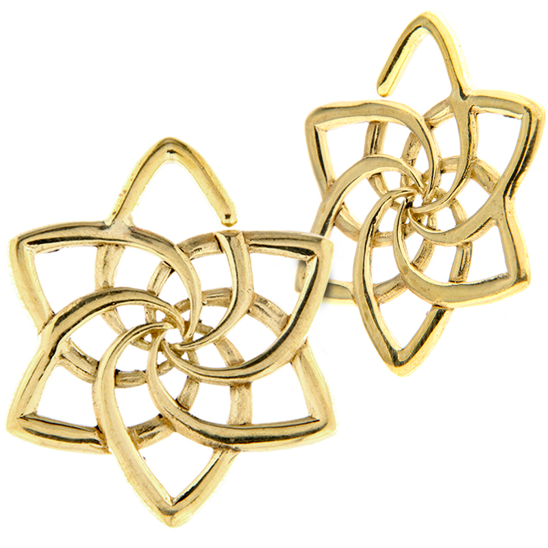 Brass Spiral Earrings  (price for pair) Orecchio