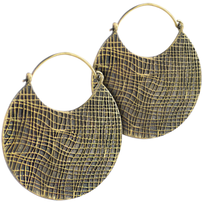 Brass Tribal Earrings (Price for Pair) Orecchio