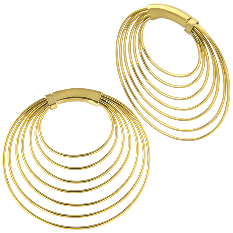 Brass Hand Made Earrings (Price for Pair) Orecchio