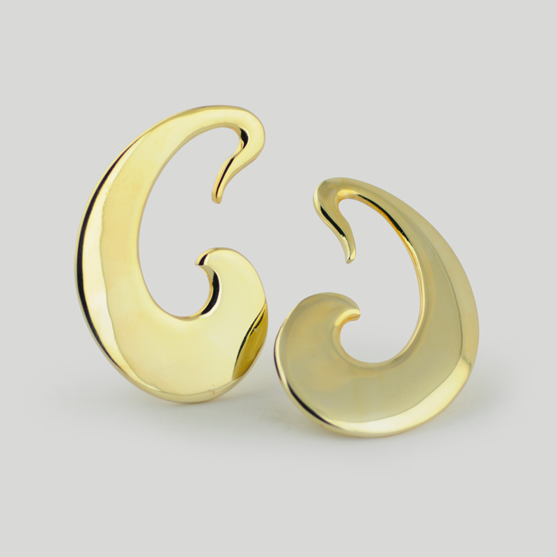 Yellow Brass Tribal Earrings (Price for Pair) Orecchio