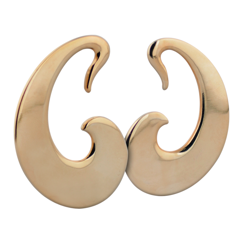 Rose Brass Tribal Earrings (Price for Pair) Orecchio