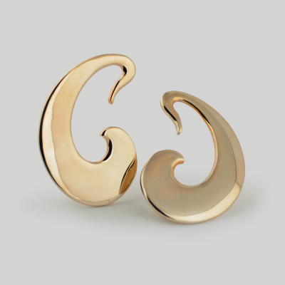 Rose Brass Tribal Earrings (Price for Pair) Orecchio