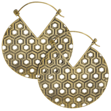 Brass Tribal Earrings (price for pair)