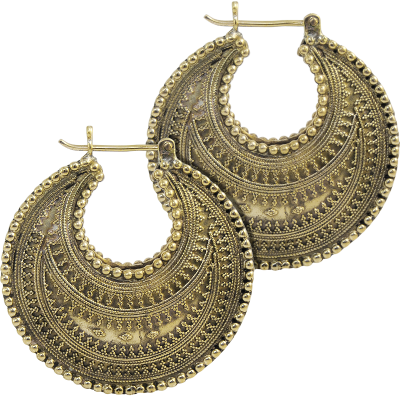 Brass Tribal Earrings (price for pair) Orecchini in ottone