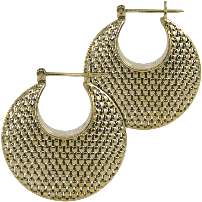 Brass Tribal Earrings (price for pair) Orecchini in ottone
