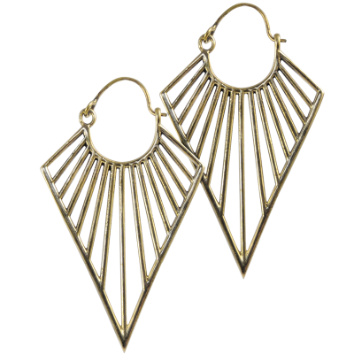 Brass Tribal Earrings (price for pair) Orecchini in ottone