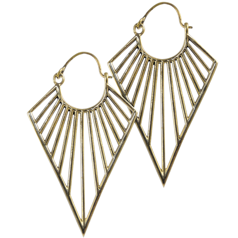 Brass Tribal Earrings (price for pair) Orecchini in ottone