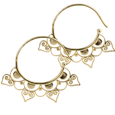 Brass Spiral Earrings (price for pair) Orecchio